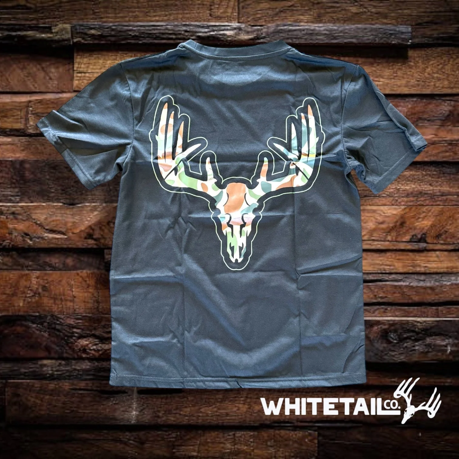 Whitetail Co. Old Camo Skull Tee - Image 4