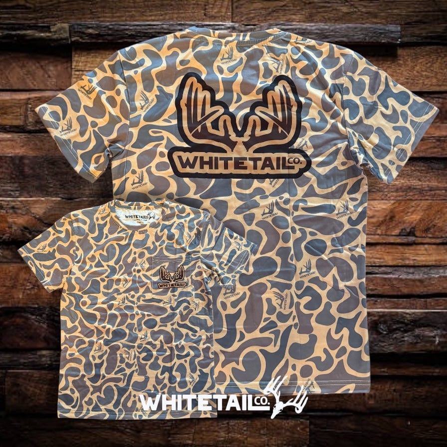 Whitetail Co. Old Duck Camo Faded Pocket Tee - Image 3