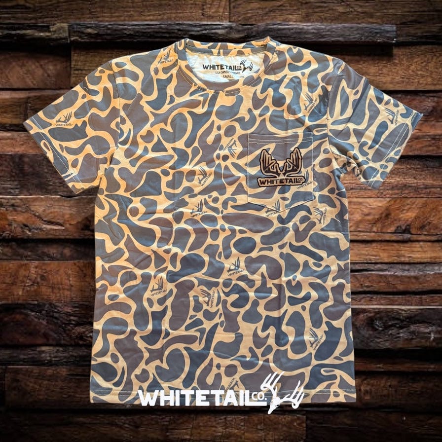 Whitetail Co. Old Duck Camo Faded Pocket Tee - Image 4