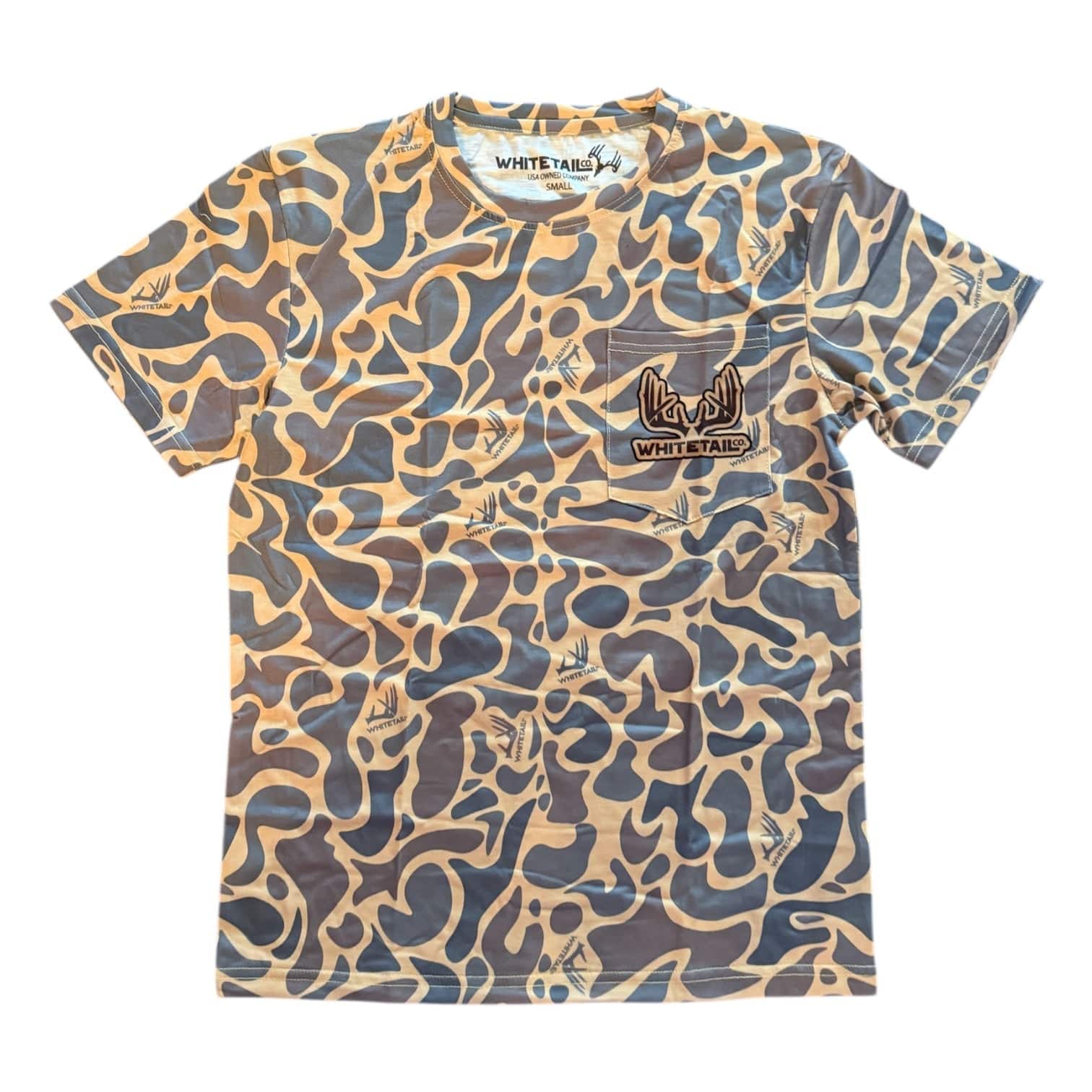 Whitetail Co. Old Duck Camo Faded Pocket Tee - Image 6
