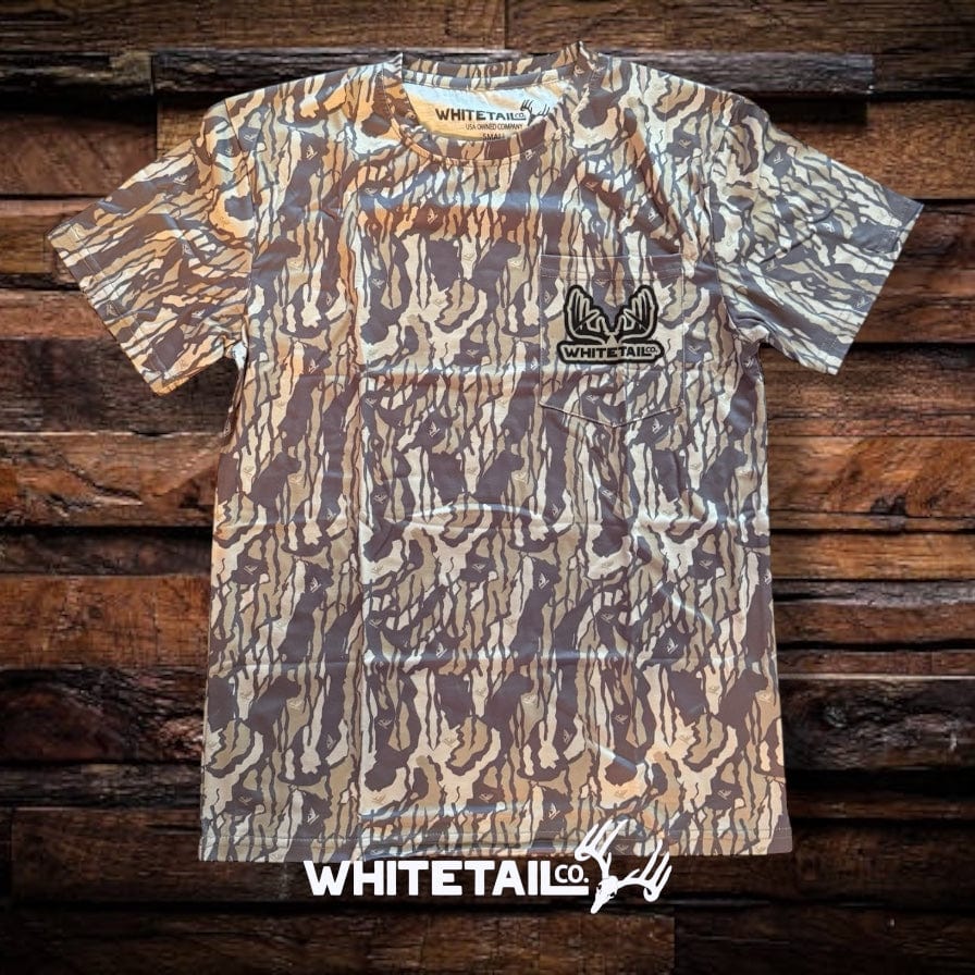 Whitetail Co. Old Tree Bark Camo Faded Pocket Tee - Image 5