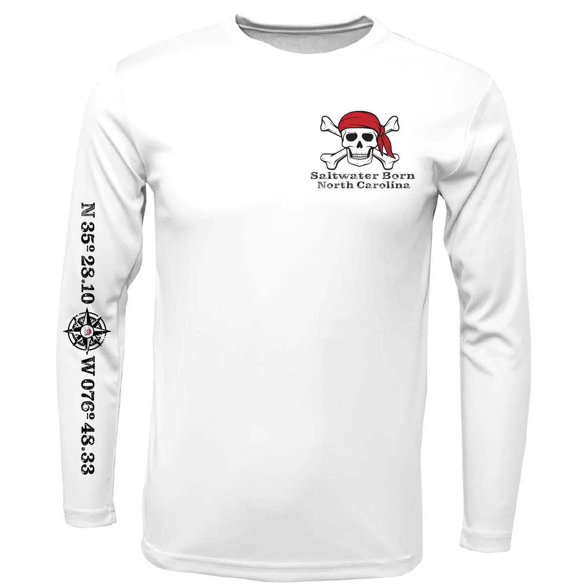 North Carolina Blackbeard Long Sleeve UPF 50+ Dry-Fit Shirt - Image 4