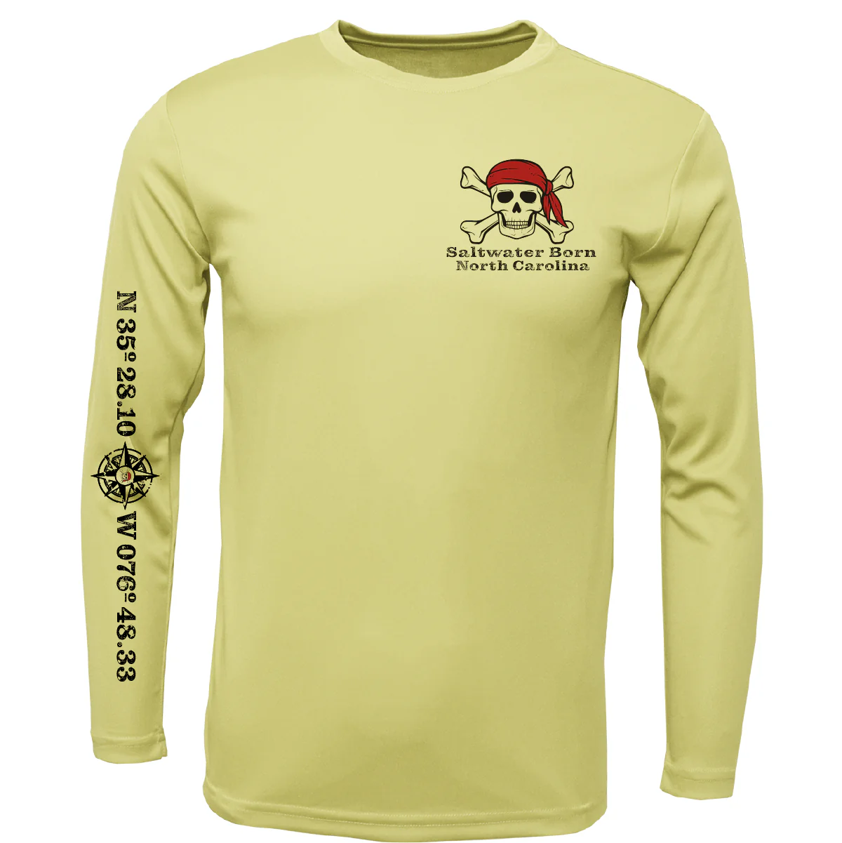 North Carolina Blackbeard Long Sleeve UPF 50+ Dry-Fit Shirt - Image 9