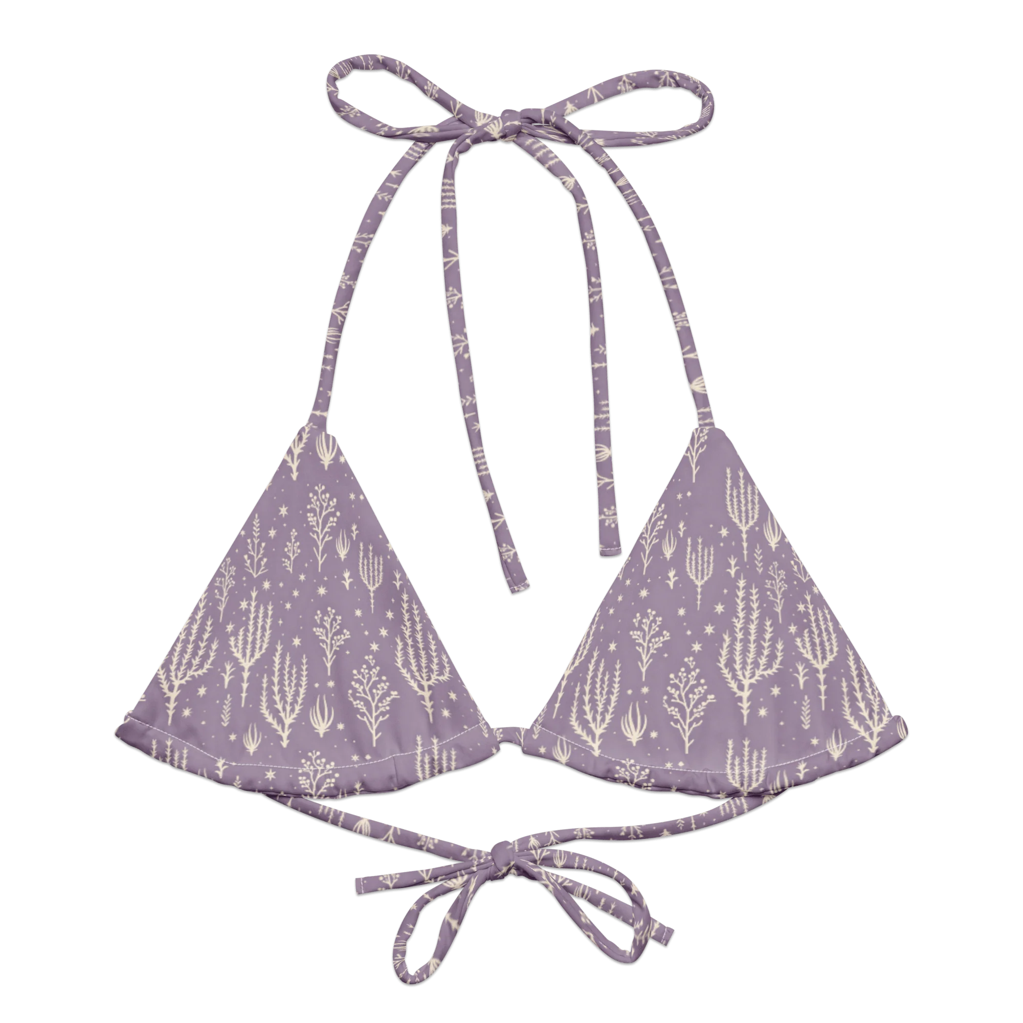 Ocotillo Sunrise: West Texas Blooms String Bikini Top