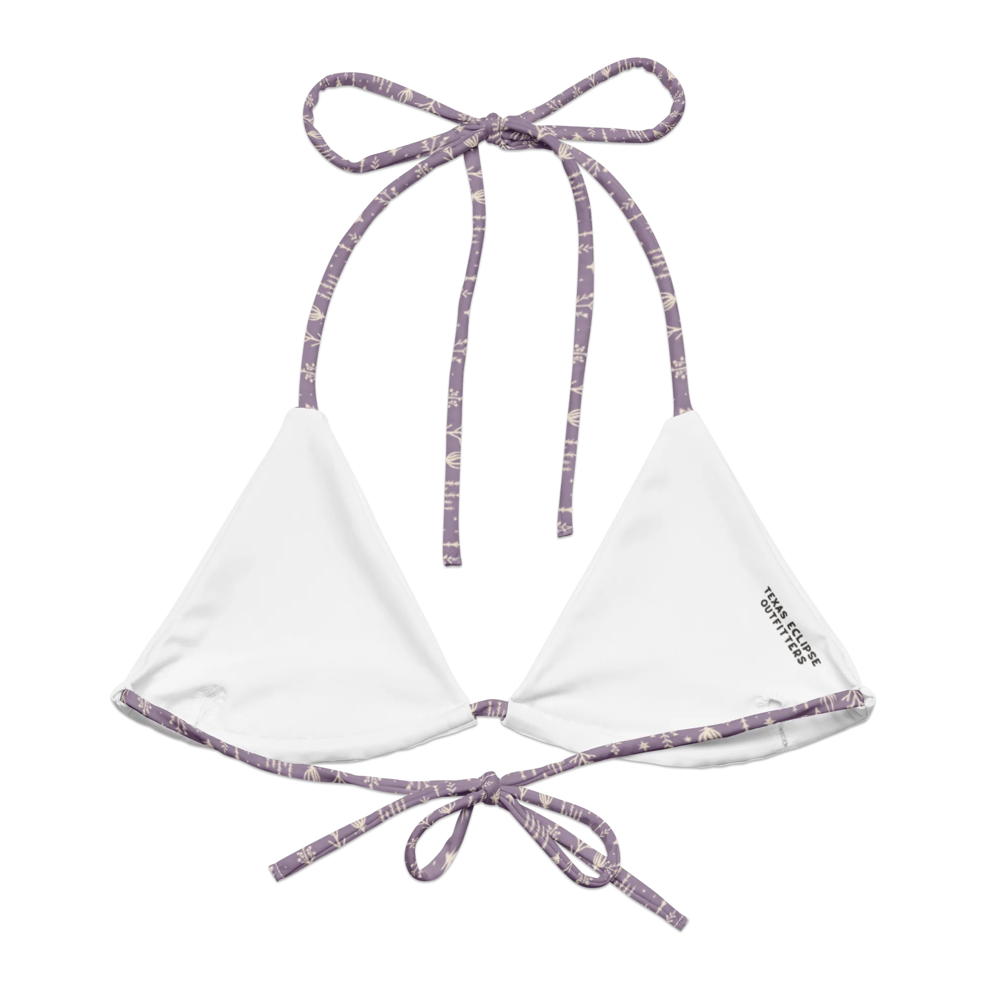 Ocotillo Sunrise: West Texas Blooms String Bikini Top - Image 4