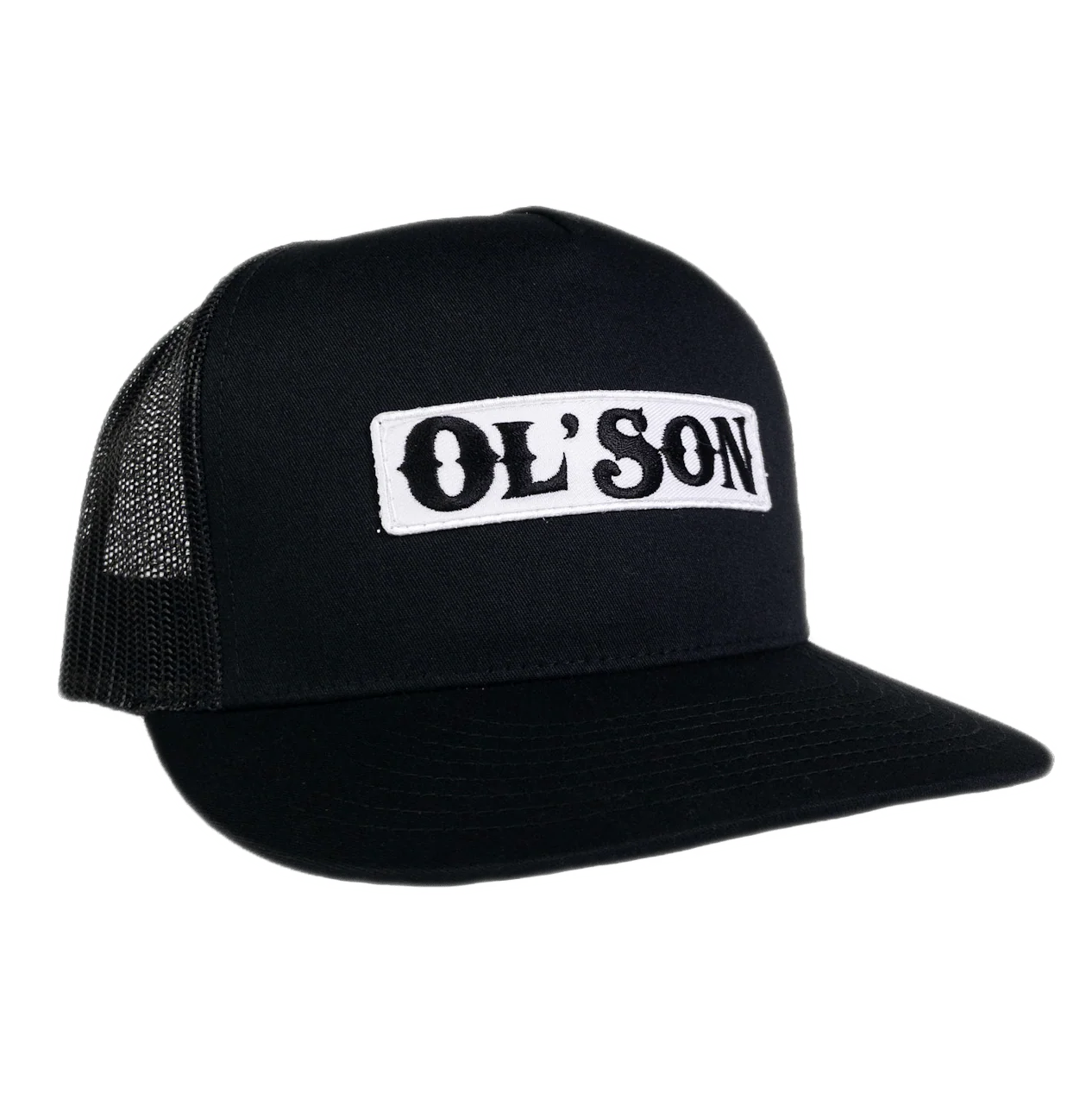 Ol' Son Patch Black Mesh Flatbill