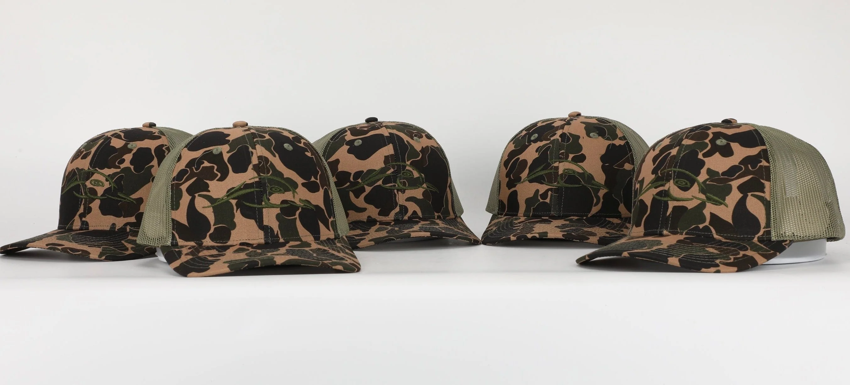 Old School Brown & Green AFW Logo Trucker - Image 3