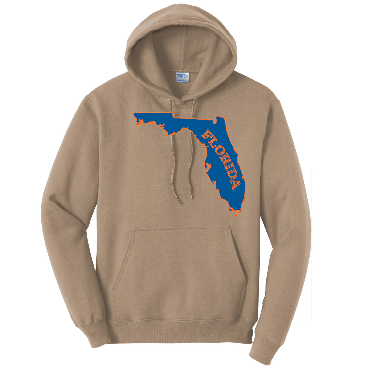 Orange and Blue Cotton Hoodie - Image 10