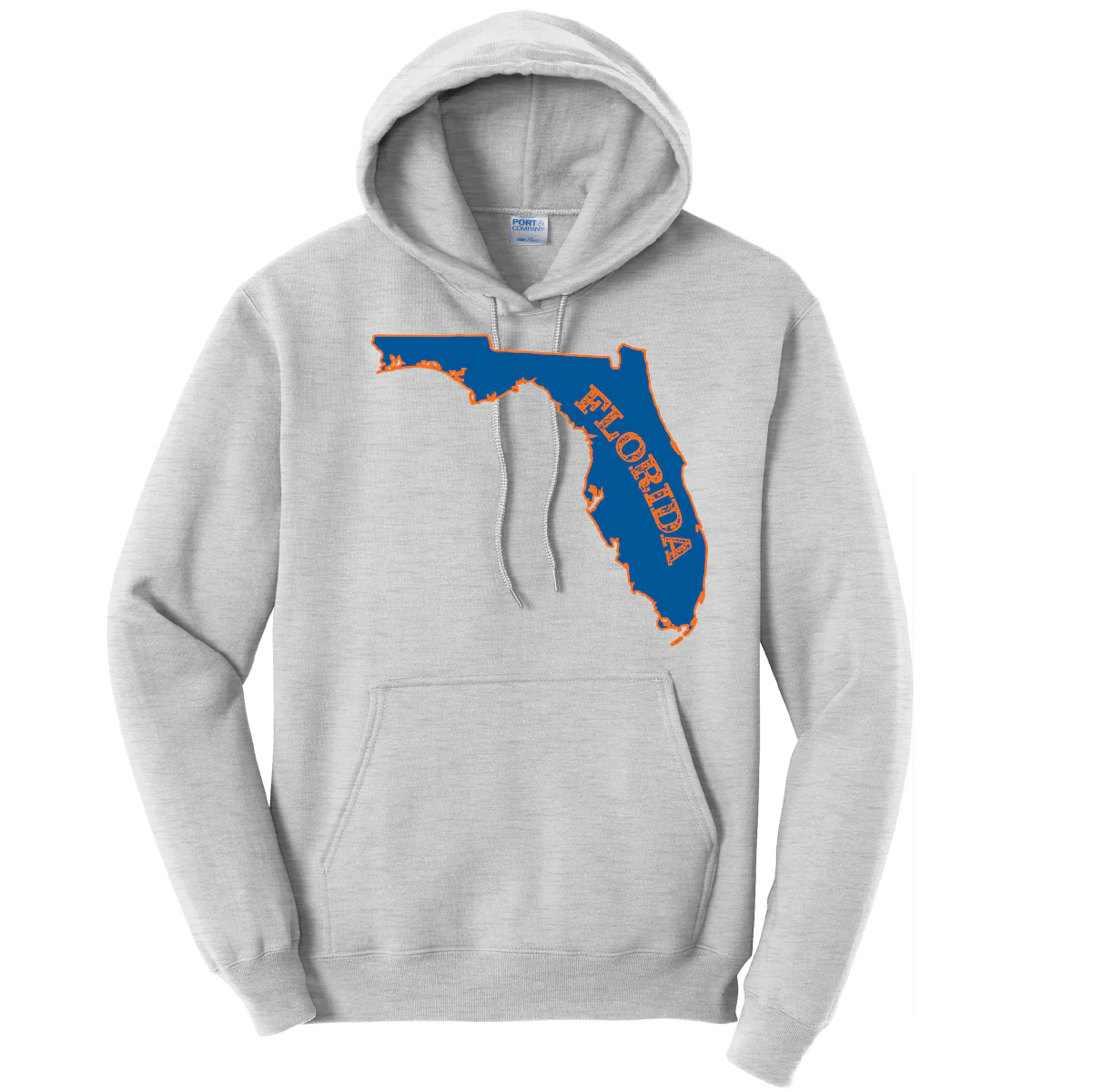 Orange and Blue Cotton Hoodie - Image 4