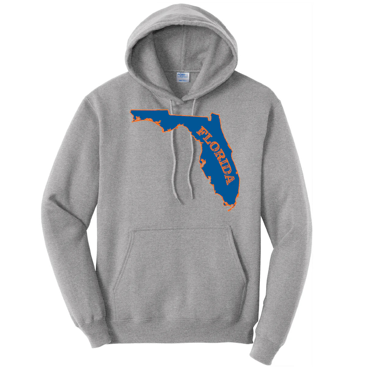 Orange and Blue Cotton Hoodie - Image 6