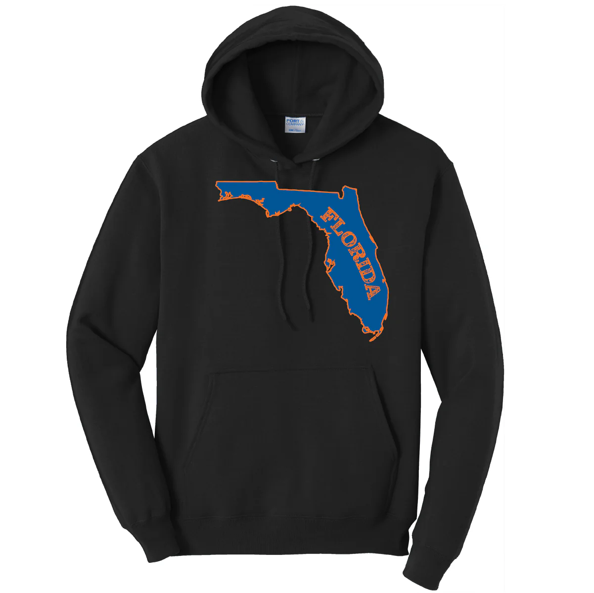 Orange and Blue Cotton Hoodie - Image 8