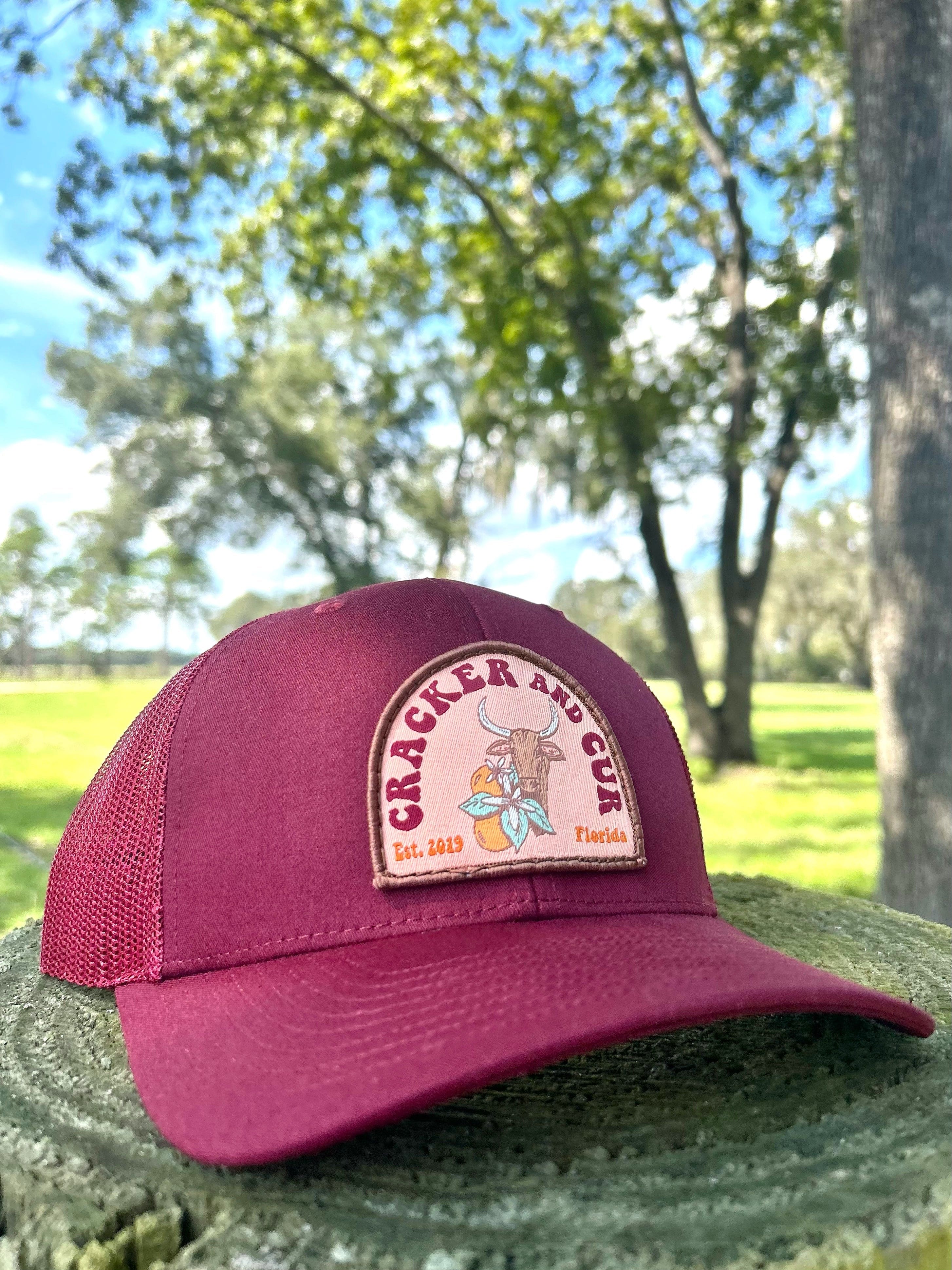 Orange Blossom Patch Hat - Cardinal