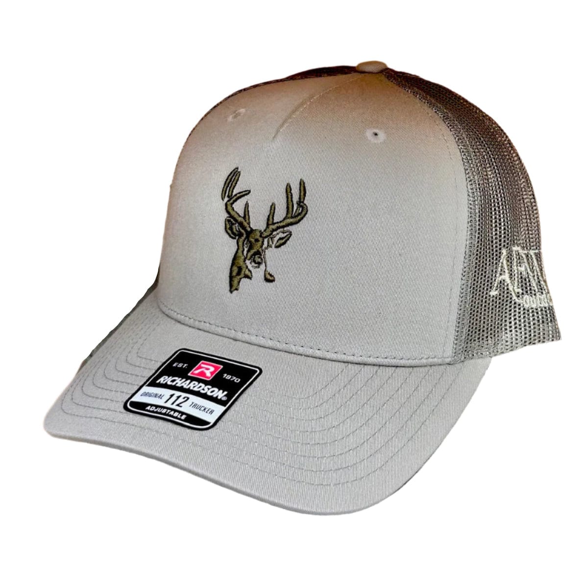 Pale Loden 3D Buck Logo and Loden Mesh Trucker - Image 2