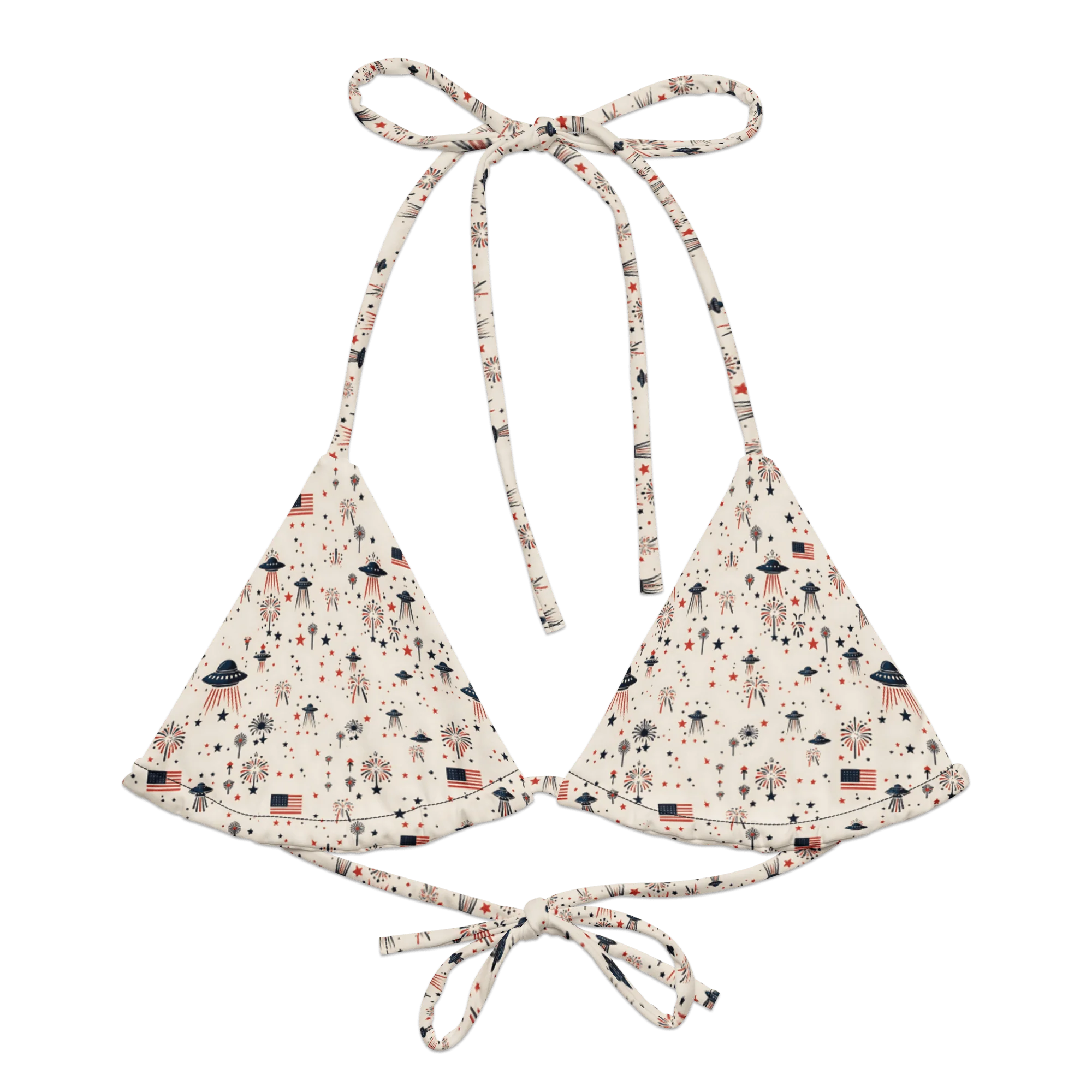 Patriot Wings: A Familiar Celebration String Bikini Top