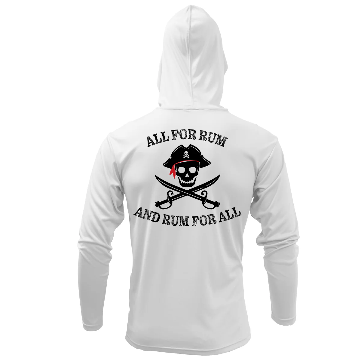 Pensacola, FL "All for Rum and Rum for All" Long Sleeve UPF 50+ Dry-Fit Hoodie - Image 3