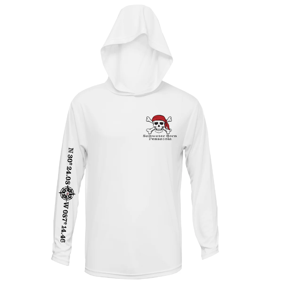 Pensacola, FL "All for Rum and Rum for All" Long Sleeve UPF 50+ Dry-Fit Hoodie - Image 4