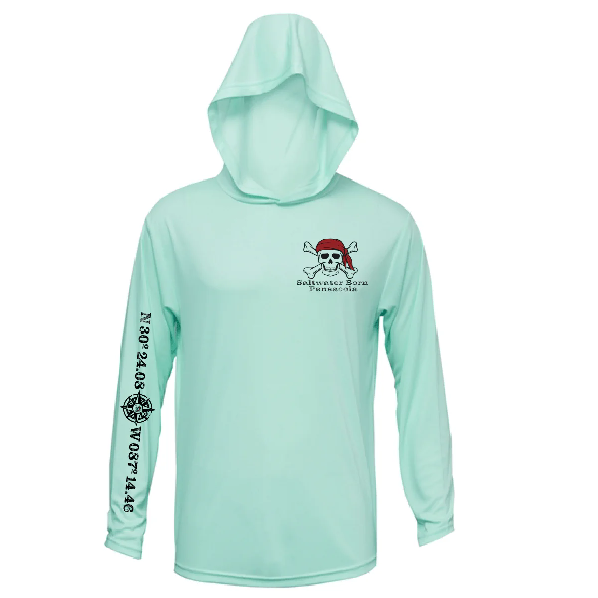 Pensacola, FL "All for Rum and Rum for All" Long Sleeve UPF 50+ Dry-Fit Hoodie - Image 6