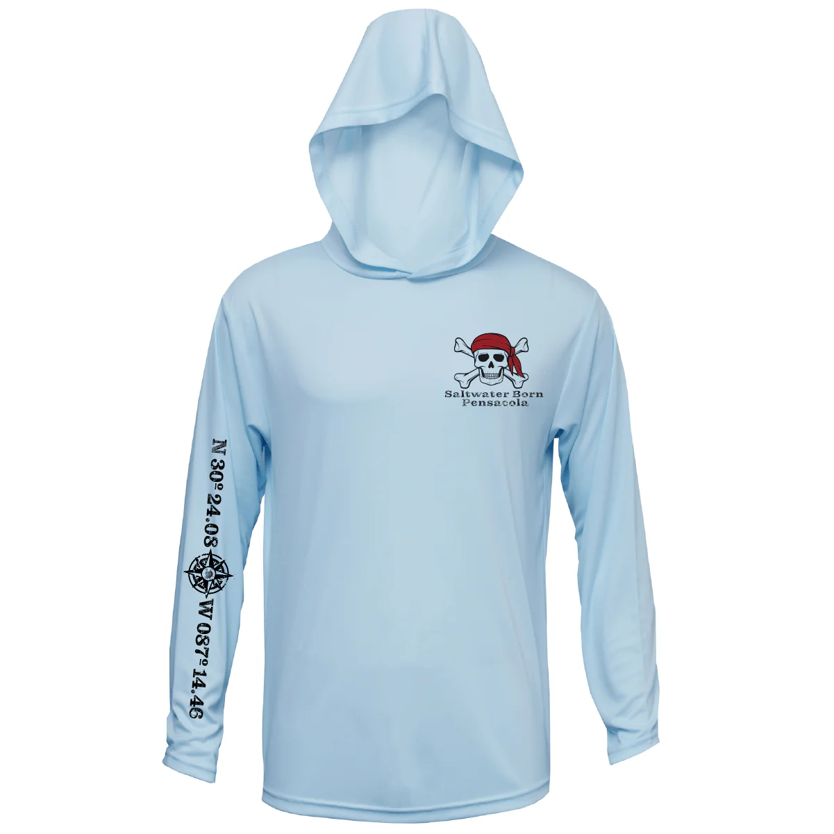 Pensacola, FL "All for Rum and Rum for All" Long Sleeve UPF 50+ Dry-Fit Hoodie - Image 7