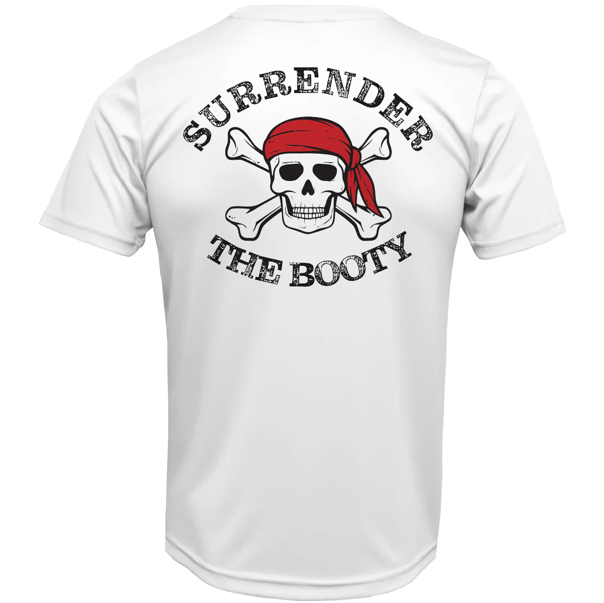 Pensacola, FL "Surrender The Booty" Men's Short Sleeve UPF 50+ Dry-Fit Shirt - Image 3
