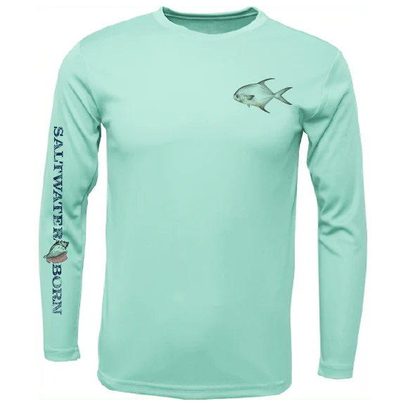Permit on Chest Long Sleeve UPF 50+ Dry-Fit Shirt - Image 5