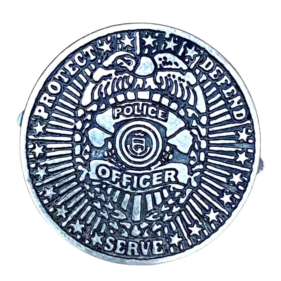 Gone Country Police Heroes - Brown Cotton Poly Felt Cowboy Hat - Image 2
