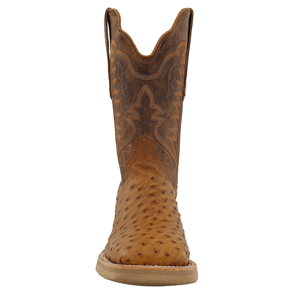 R Watson Men's Antique Saddle Full Quill Ostrich Exotic Boots RW4540-2 - Image 3