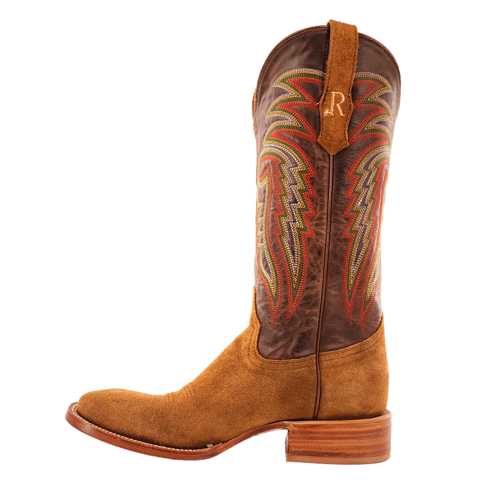 R. Watson Men's Arizona Tan/Rough Out Western Boots RW8200-2 - Image 2