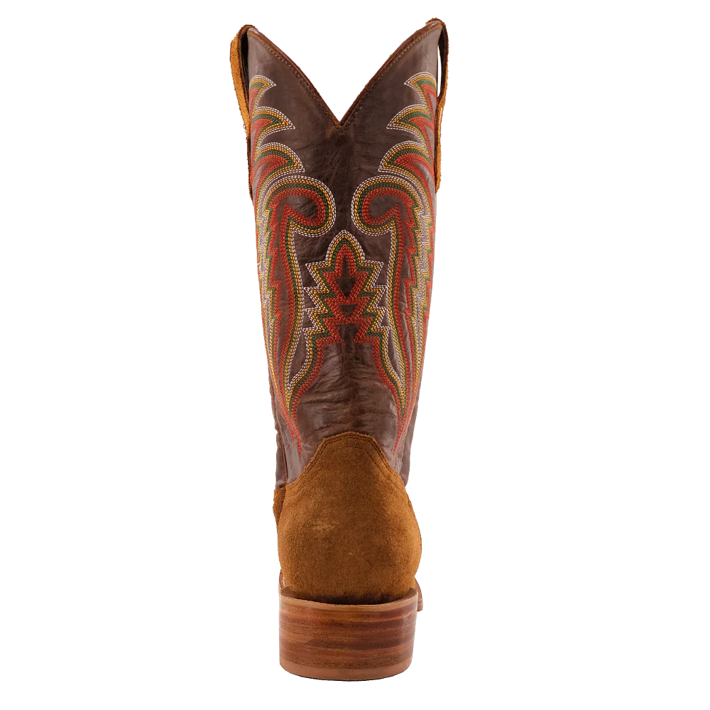 R. Watson Men's Arizona Tan/Rough Out Western Boots RW8200-2 - Image 4