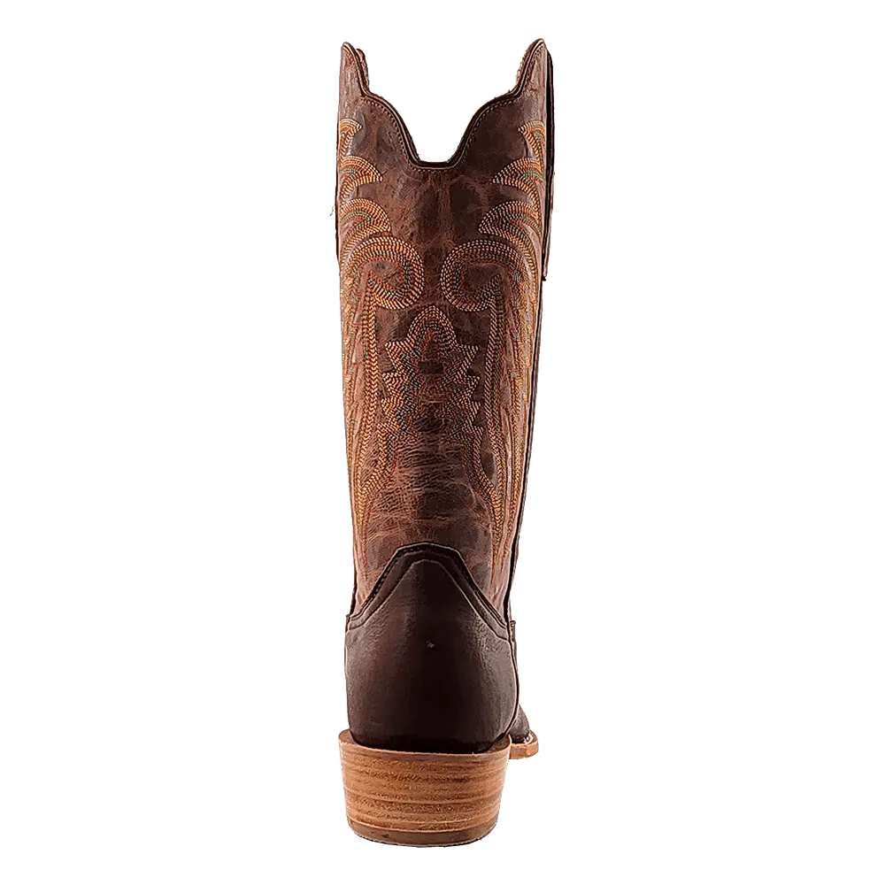 R. Watson Men's Chocolate Deer Narrow Square Western Boot RW7302-1 - Image 3