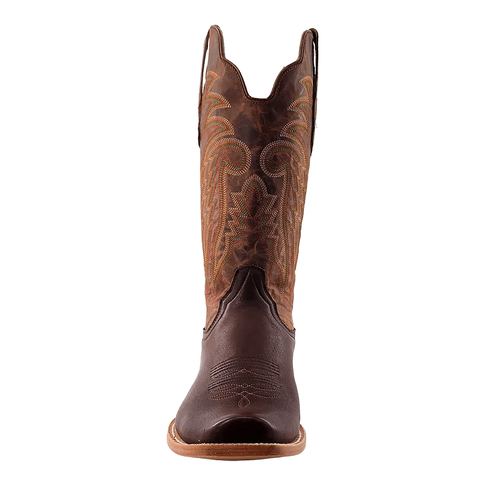 R. Watson Men's Chocolate Deer Narrow Square Western Boot RW7302-1 - Image 4