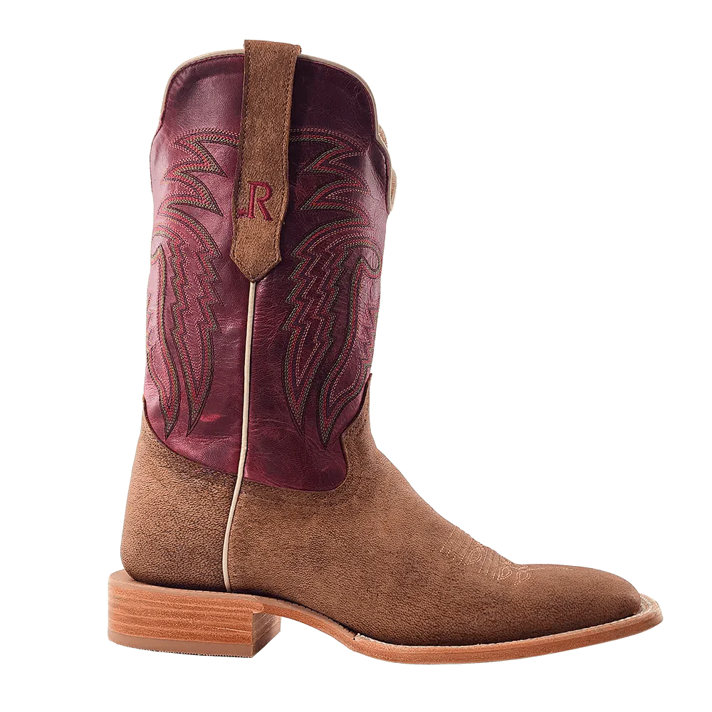 R. Watson Men's Tan Nubuck Camel Western Boot RW7210-2 - Image 2