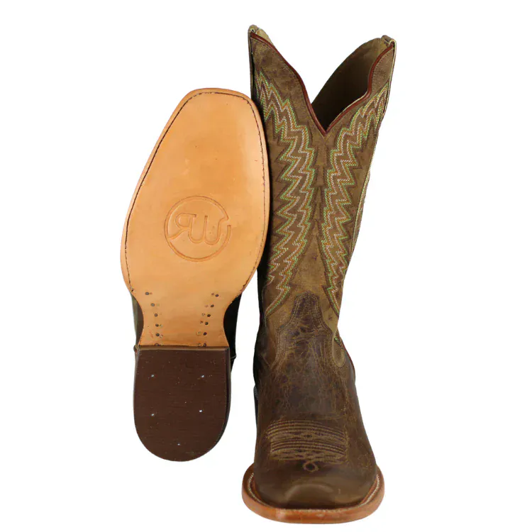R Watson RW Ranch Men's Mad Brown Western Boot WR0001-1 - Image 6