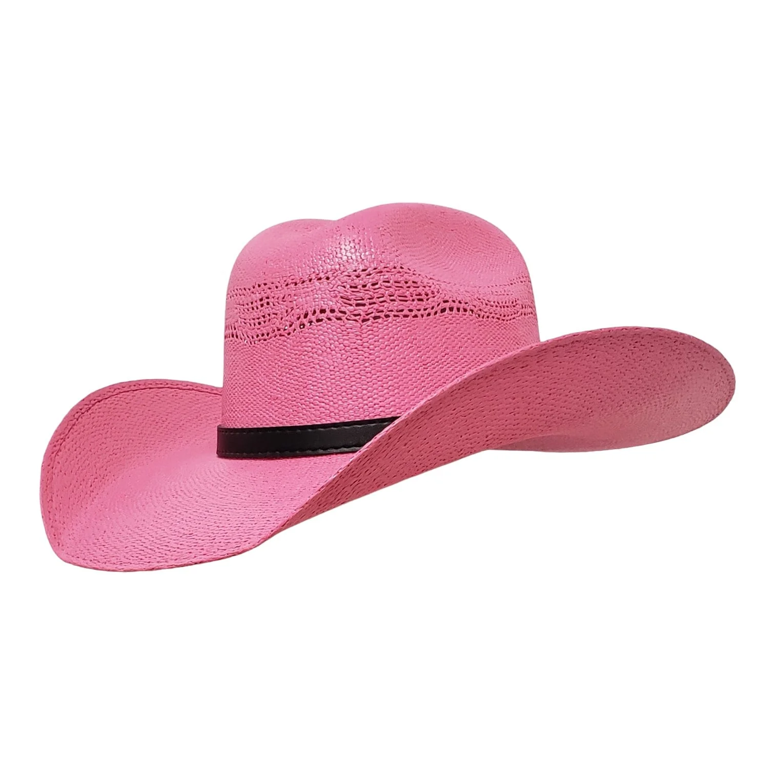 Gone Country Rio Pink - Straw Bangora Cowboy Hat