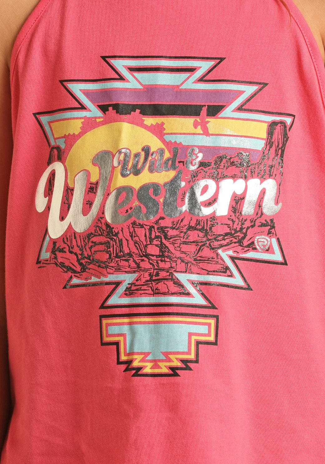 Rock & Roll Cowgirl Girls Wild Western Graphic Tank RRGT20RZLZ - Image 2