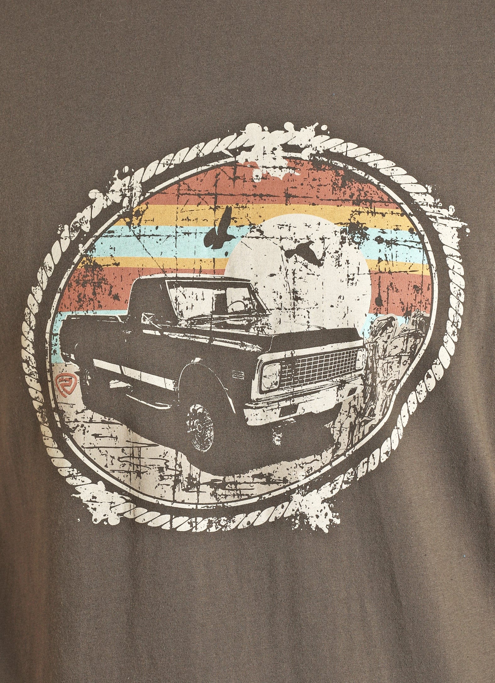 Rock & Roll Women's Charcoal Short Sleeve Graphic Tee RRUT21R1C0 - Image 2