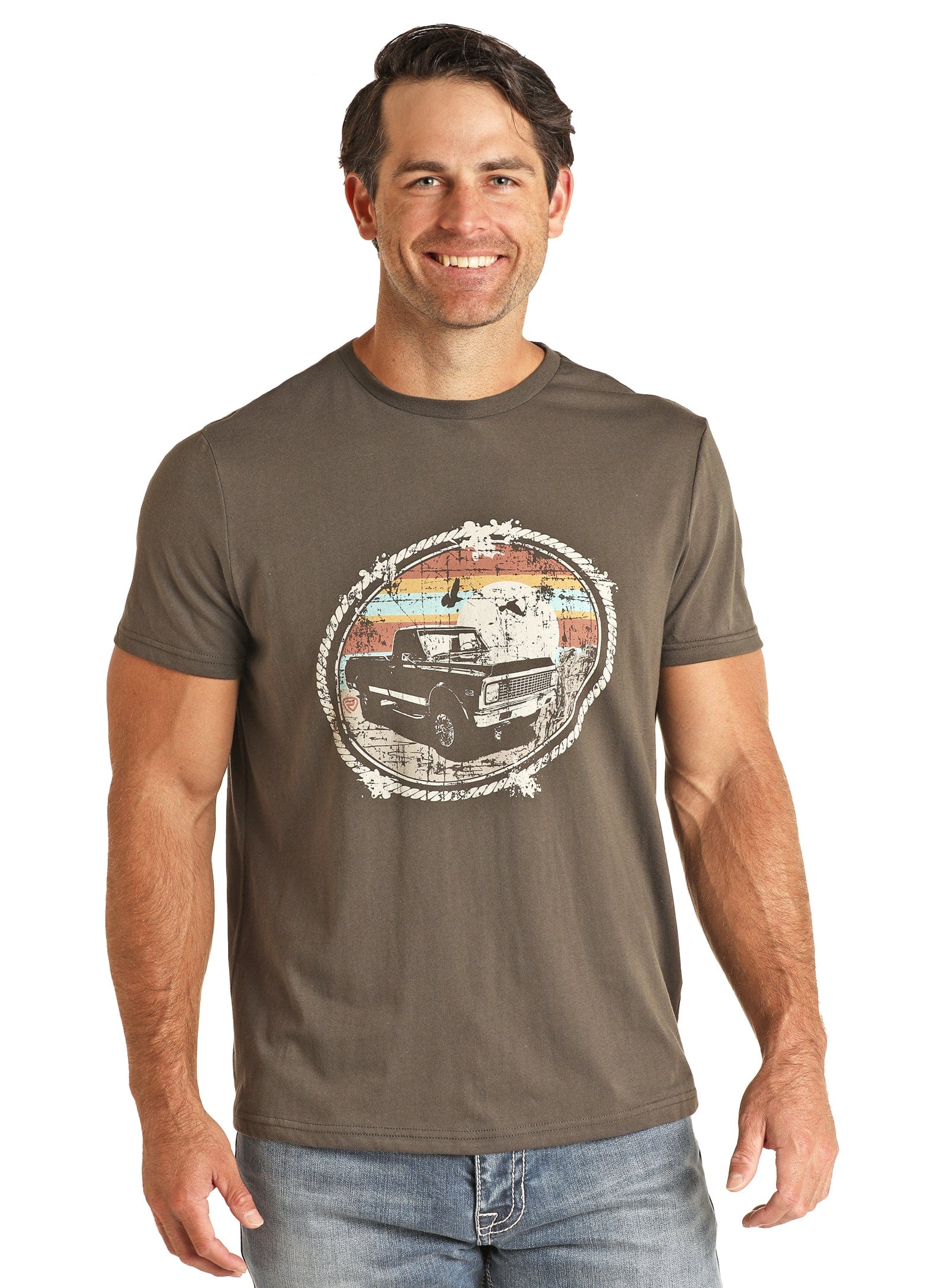 Rock & Roll Women's Charcoal Short Sleeve Graphic Tee RRUT21R1C0 - Image 3