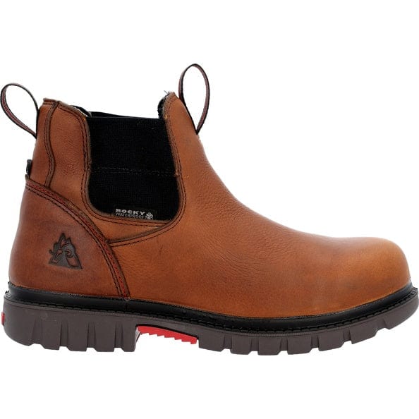 Rocky Men's Chelsea Worksmart Brown Waterproof Composite Toe Work Boot RKK0400 - Image 2