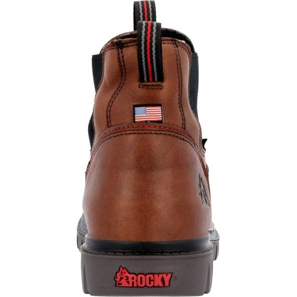 Rocky Men's Chelsea Worksmart Brown Waterproof Composite Toe Work Boot RKK0400 - Image 4