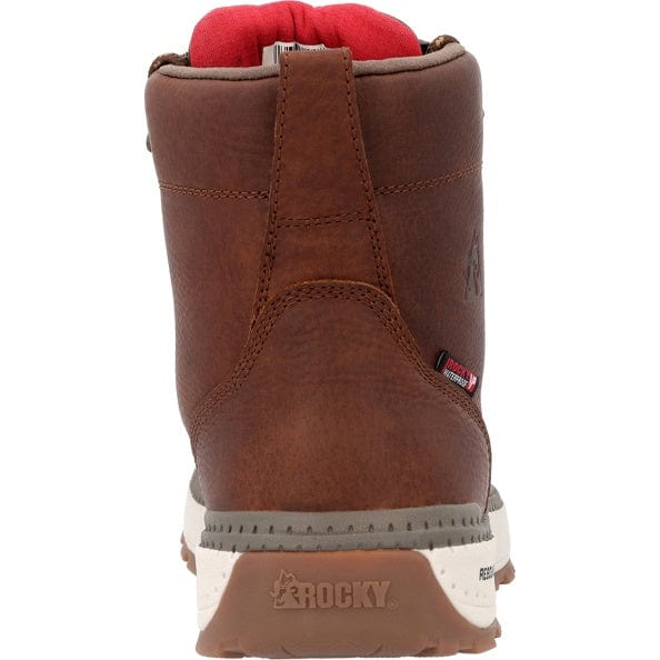 Rocky Men's Tobacco Brown Rebound Wedge Waterproof Work Boot RKK0434 - Image 6