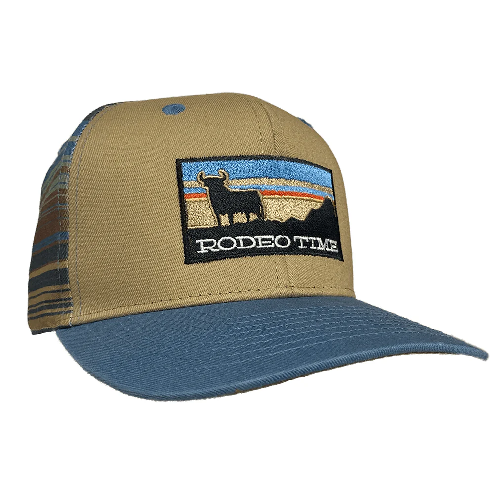 Rodeo Time Sunset Serape Back Flatbill