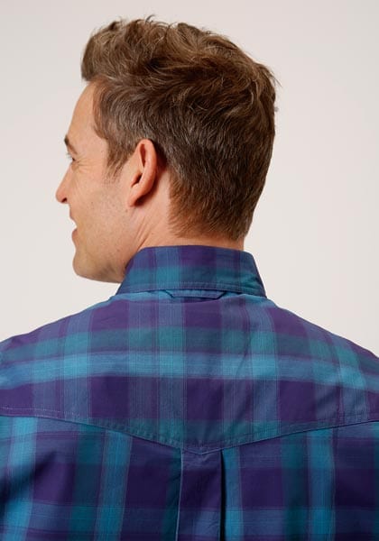 Roper Men's Amarillo Shadow Ombre Long Sleeve Button Up Shirt 03-001-0378-2086 PU - Image 2