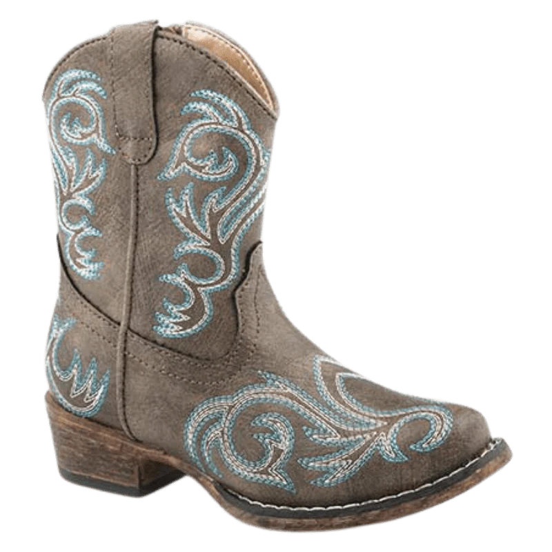 Roper Toddler Riley Brown Snip Toe Western Boots 09-017-1566-2025 BR