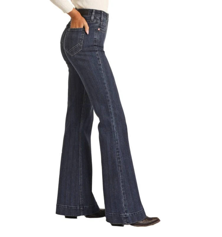 Rock & Roll Cowgirl Women's Striped High Rise Trouser RRWD5HRZQN - Image 3