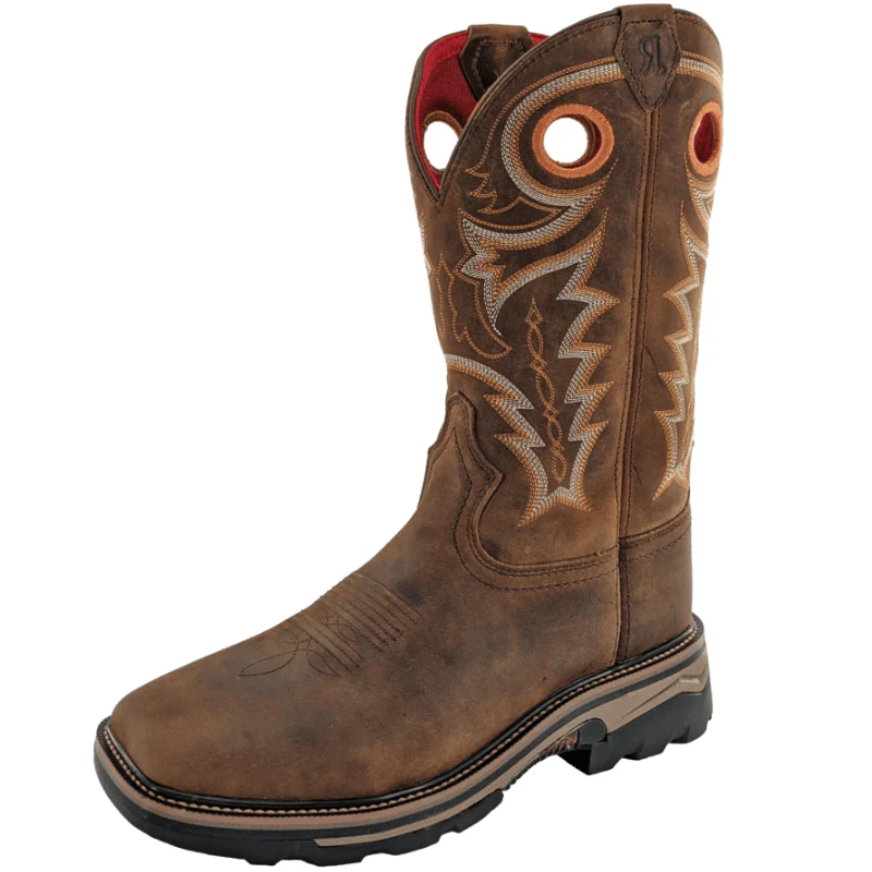 R Watson Men's Hazel Bay Cowhide Square Toe Waterproof Work Boots RW1010-WP - Image 2
