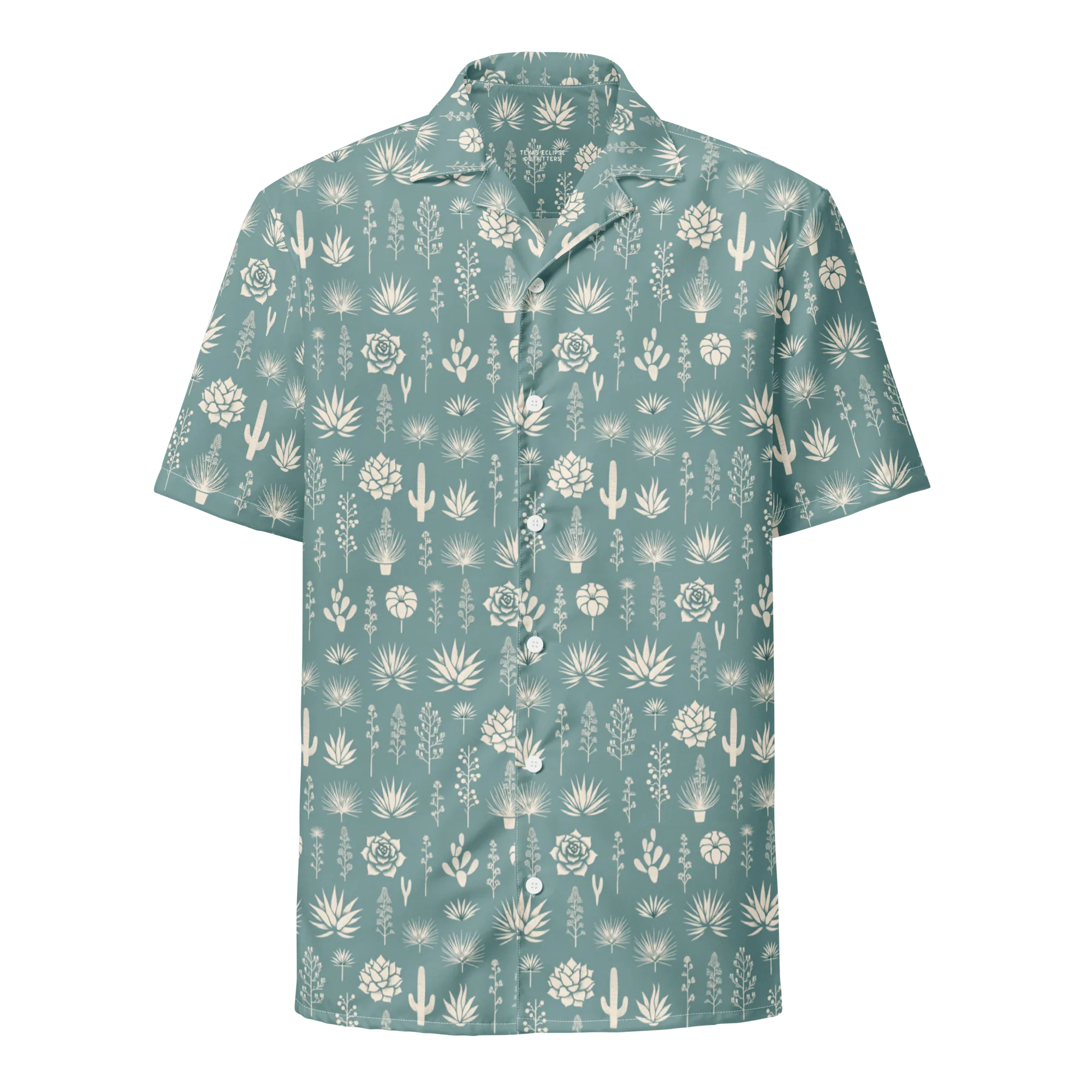 Saguaro Sunset: Hawaiian Nights in the Desert Button-Up Shirt