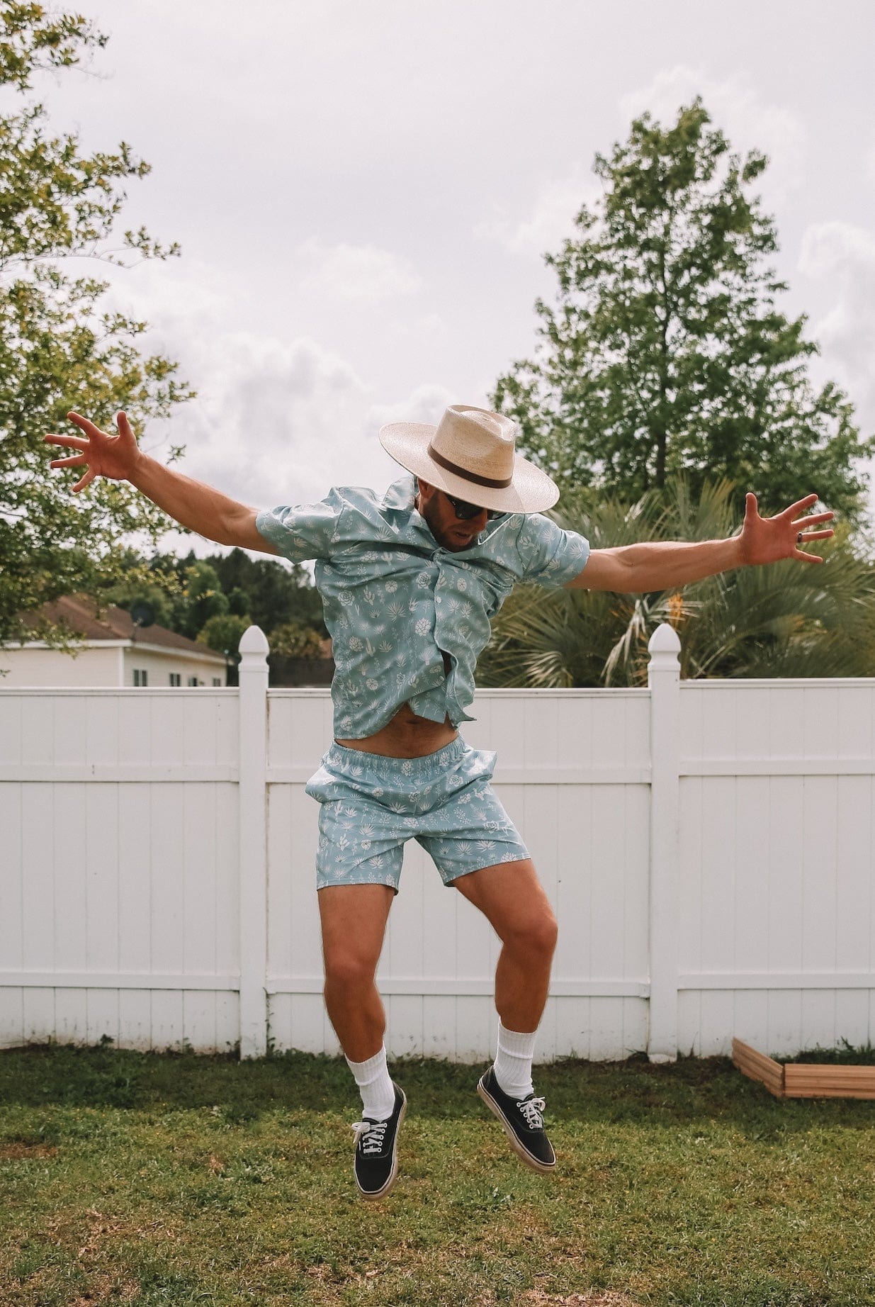 Saguaro Sunset: Hawaiian Nights in the Desert Button-Up Shirt - Image 2