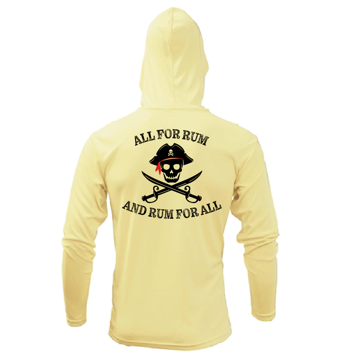 Saltwater Born "All for Rum and Rum for All" Long Sleeve UPF 50+ Dry-Fit Hoodie
