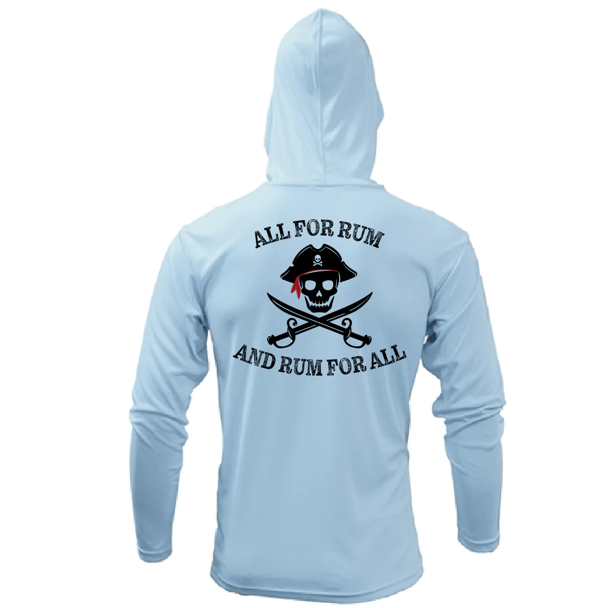 Saltwater Born "All for Rum and Rum for All" Long Sleeve UPF 50+ Dry-Fit Hoodie - Image 5