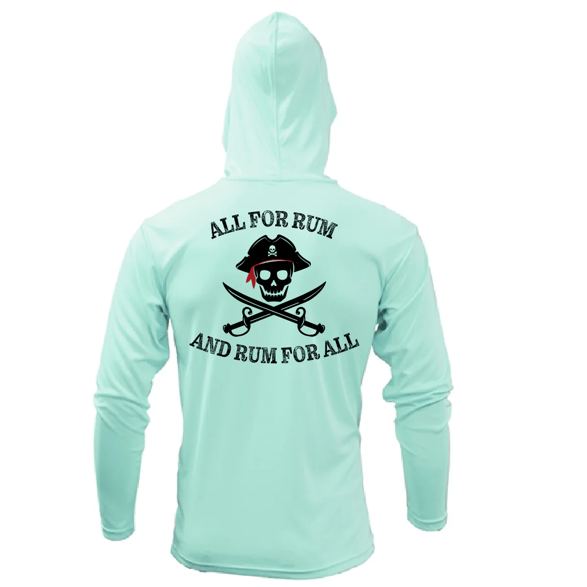 Saltwater Born "All for Rum and Rum for All" Long Sleeve UPF 50+ Dry-Fit Hoodie - Image 6