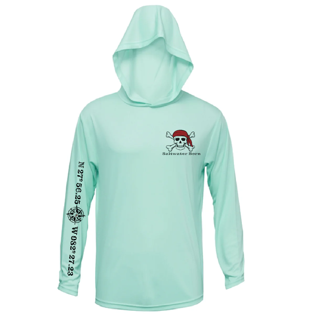 Saltwater Born "All for Rum and Rum for All" Long Sleeve UPF 50+ Dry-Fit Hoodie - Image 7